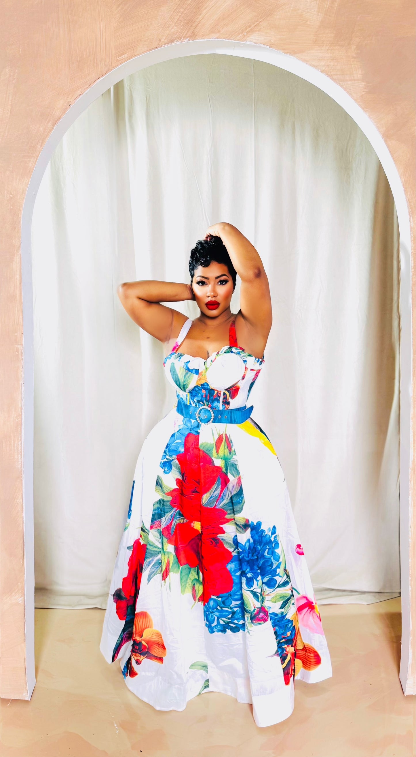 Floral Aroma Midi Dress