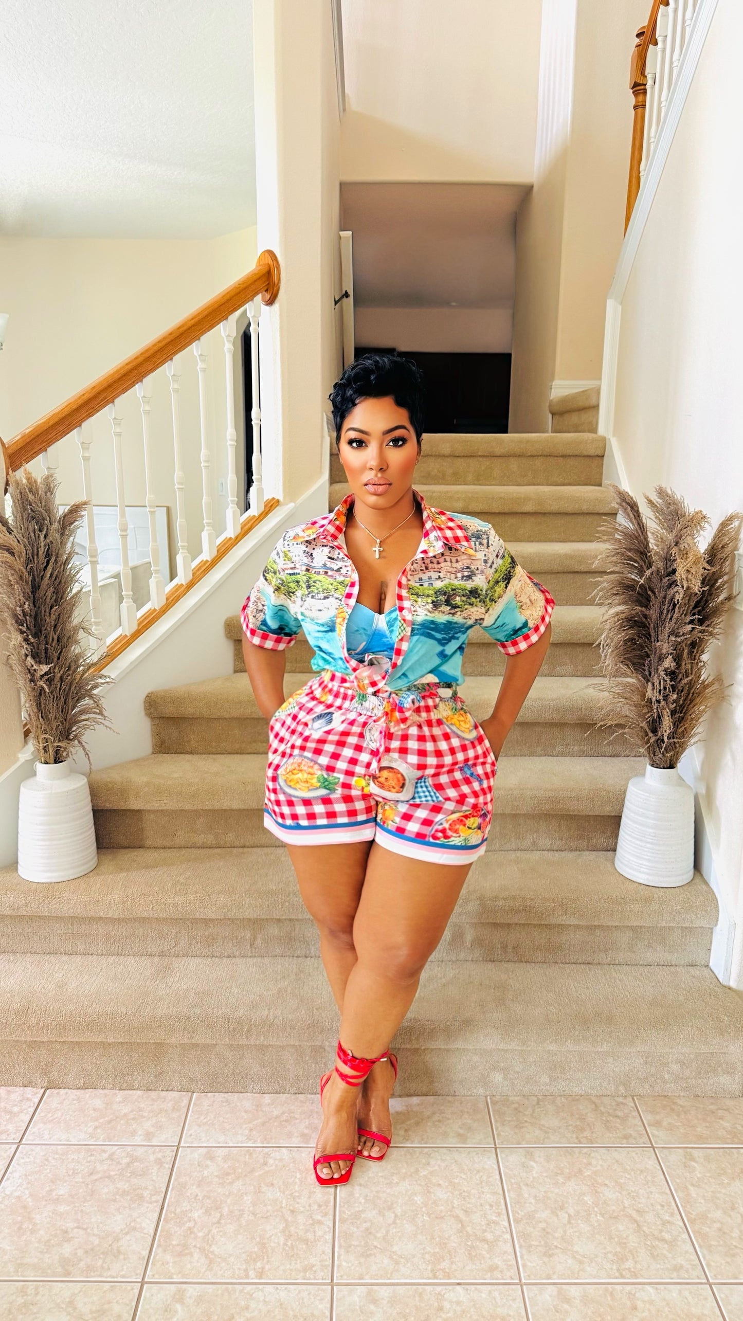 Island Picnic Short Set