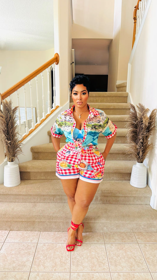 Island Picnic Short Set