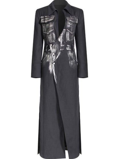 Tracy Metallic Trench Jacket