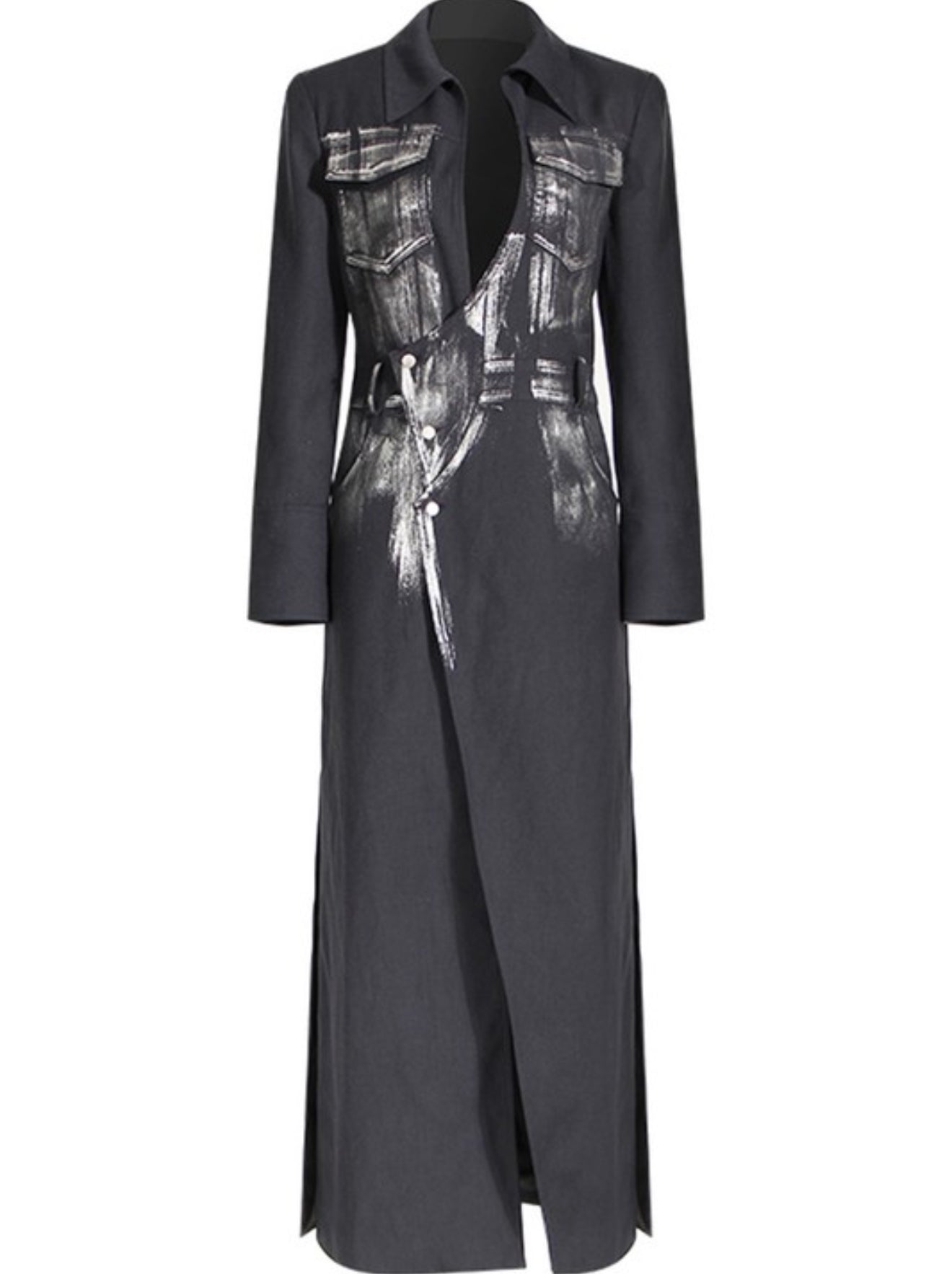 Tracy Metallic Trench Jacket
