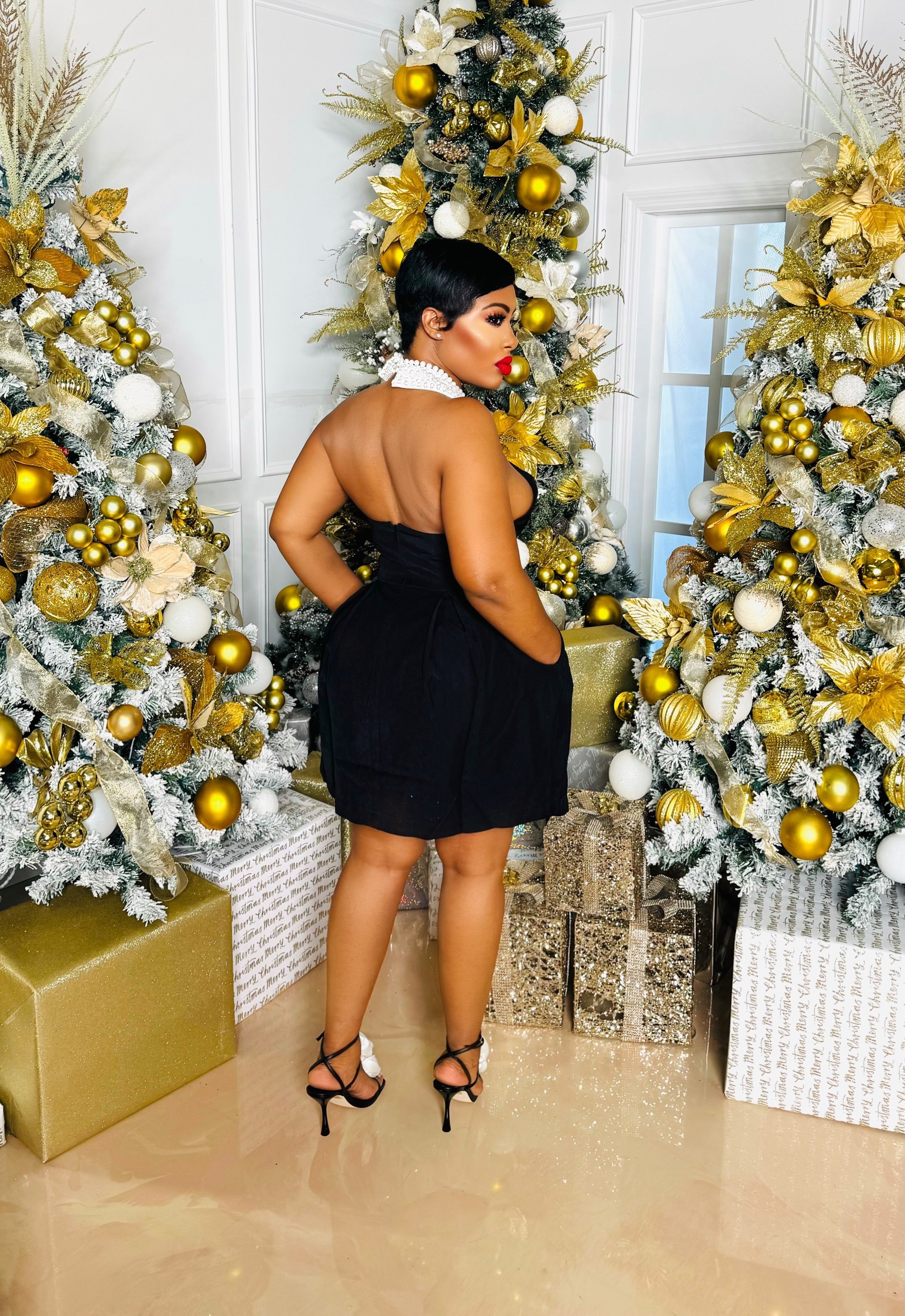 christmas black tie dress