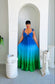 Oceanview Ombré Maxi Dress