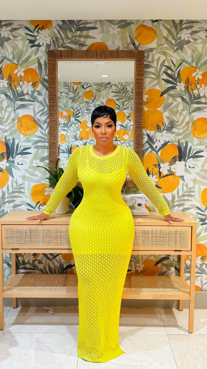 Allure Fishnet Dress