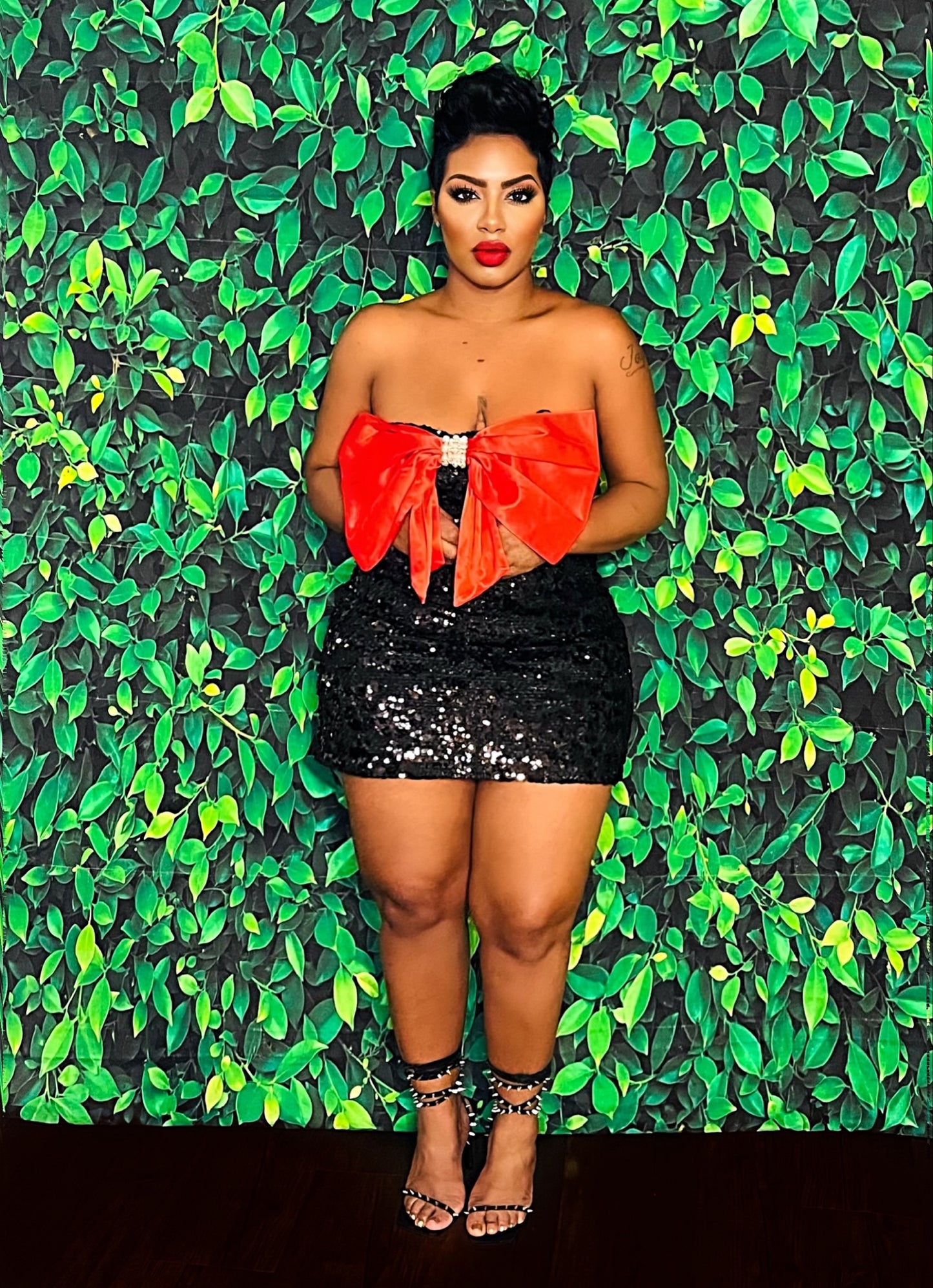 Paint The Town Red Bow Dress