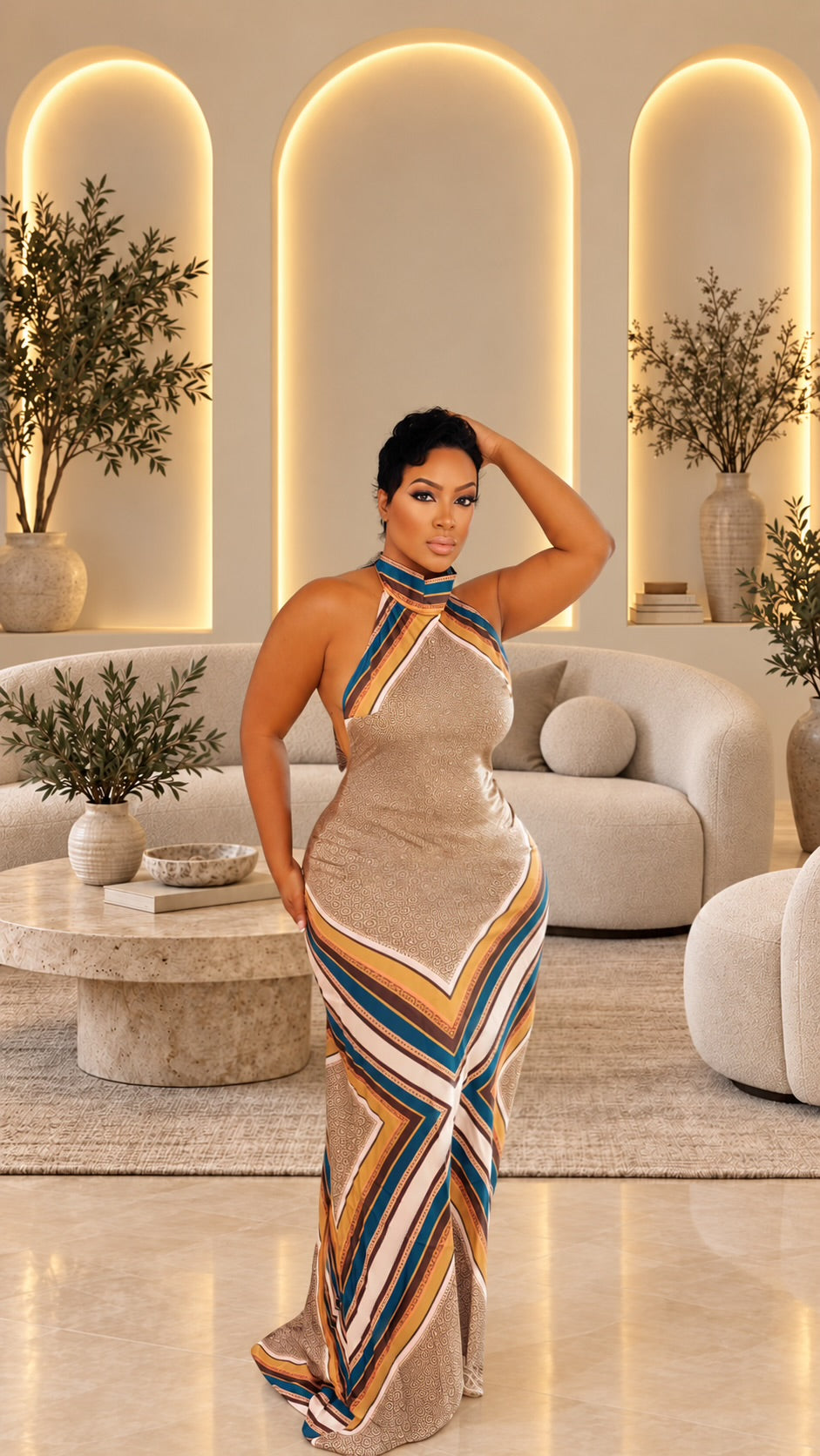 Chevron Dream Maxi Dress