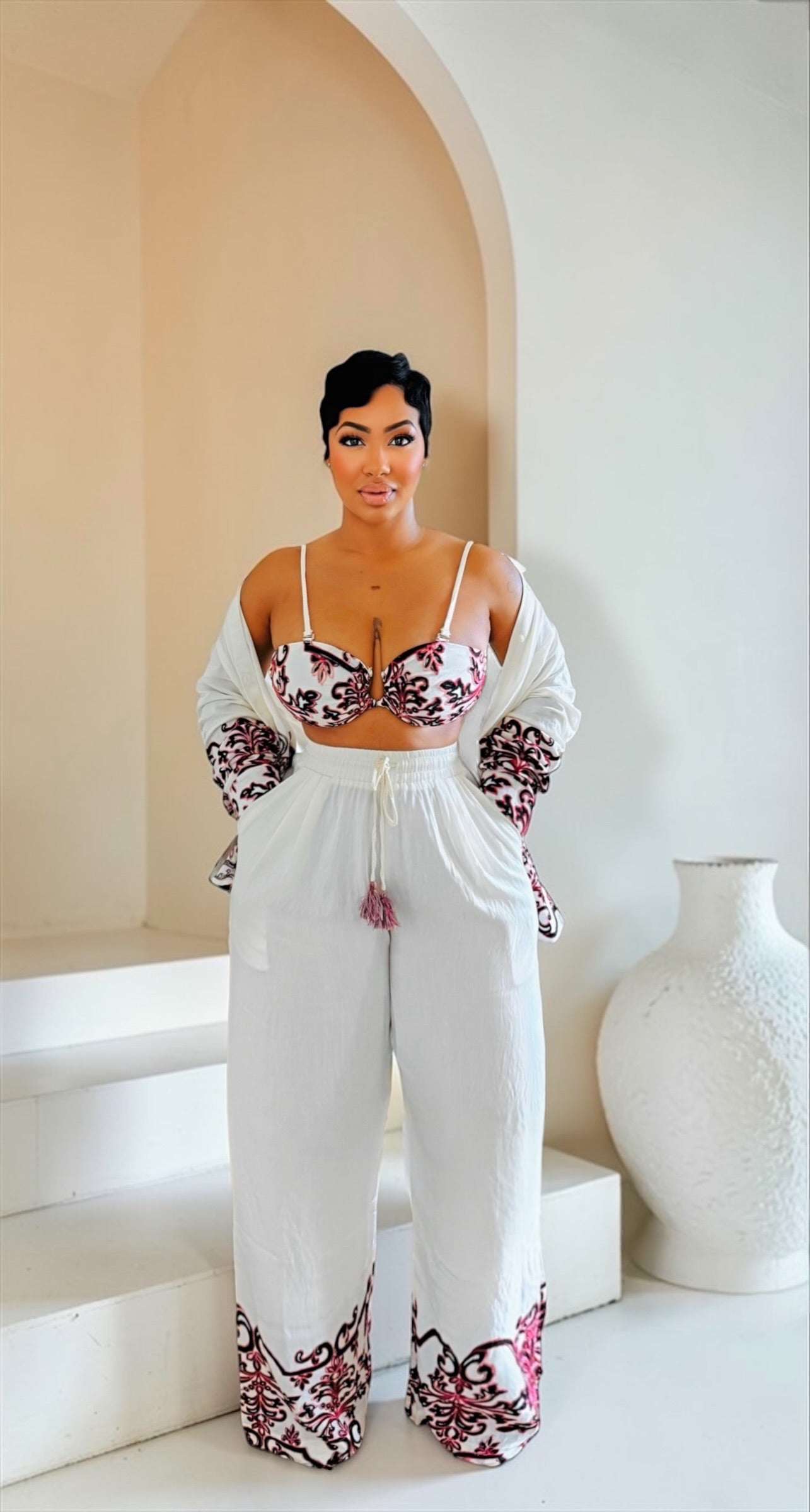 Sophie Embroidered Pant Set