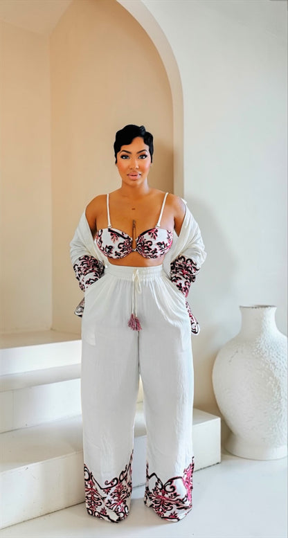 Sophie Embroidered Pant Set