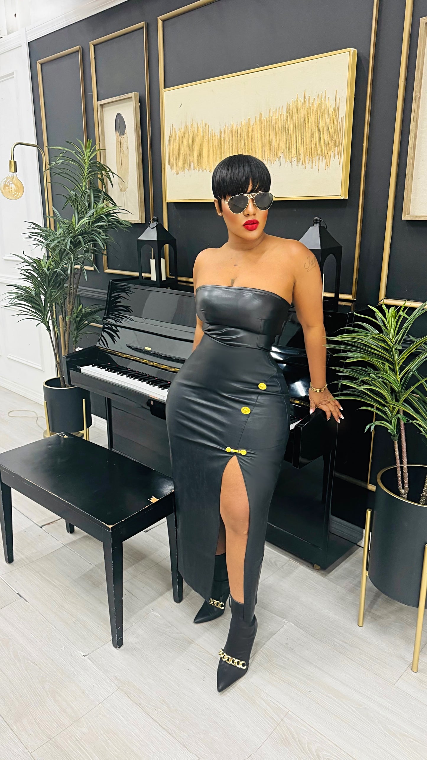 Make Room Leather Skirt