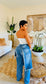 Jagged Edge Denim Pant