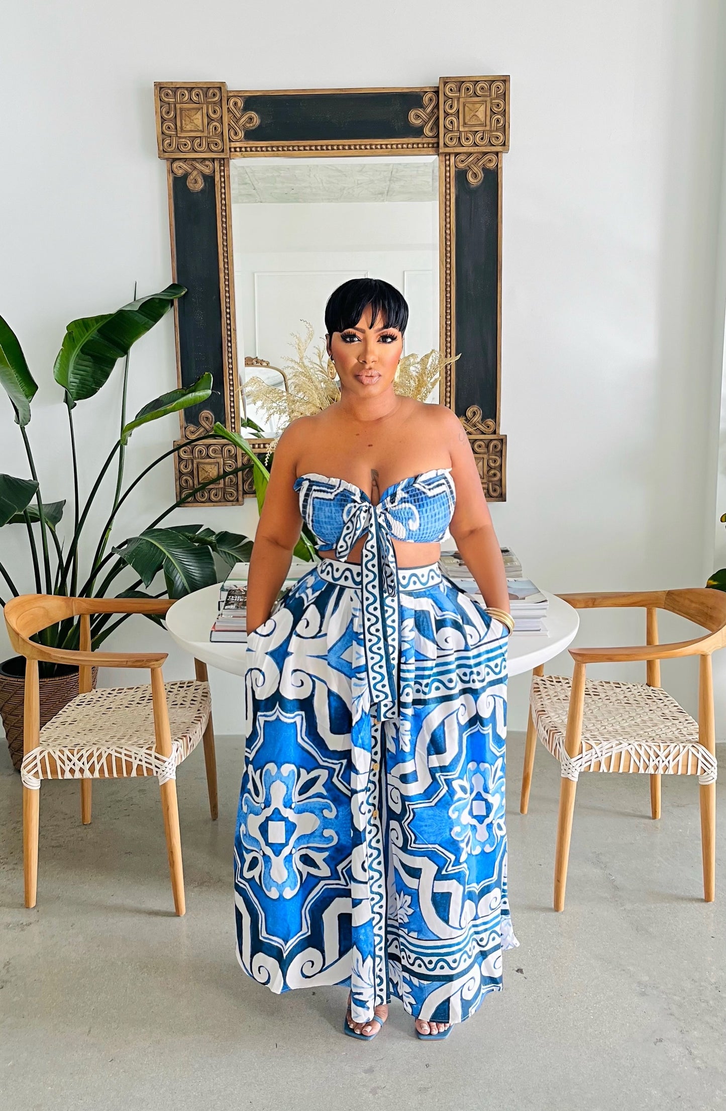 Summer Brunch Skirt Set