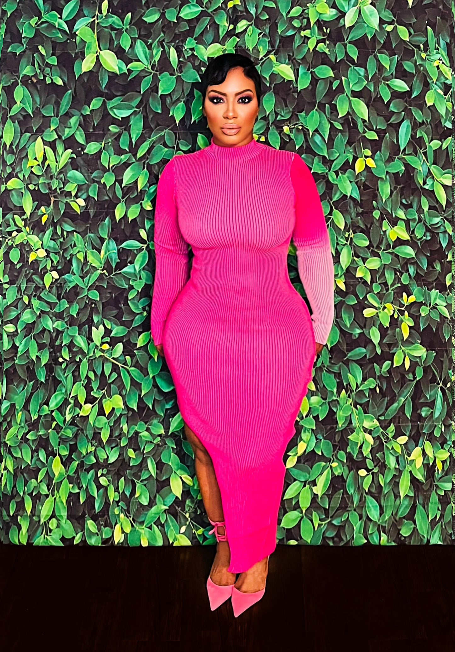 Faded Ombré Sweater Dress