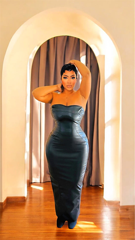 Angie Leather Dress