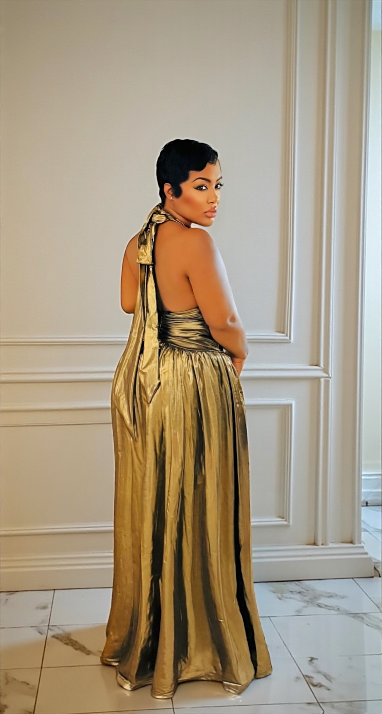 Golden Girl Maxi Dress