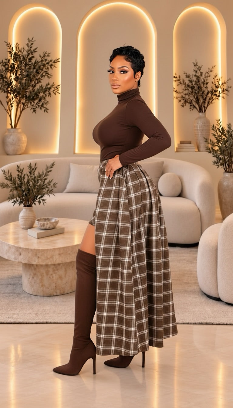 Plaid Crush Overlay Skirt