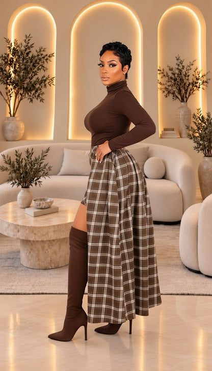 Plaid Crush Overlay Skirt
