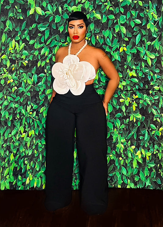 FlowerBomb Pearled Pant Set