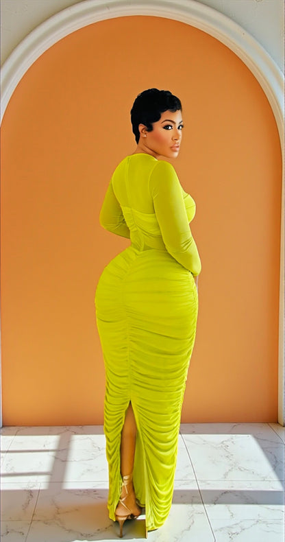 Lemon Drop Midi Dress