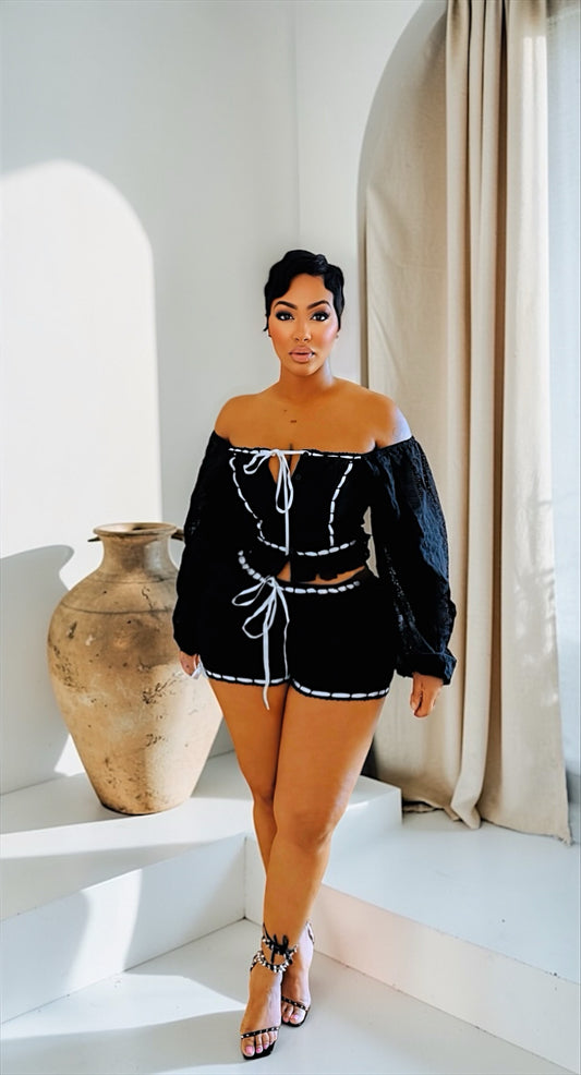 Lucy Eyelet Short Set