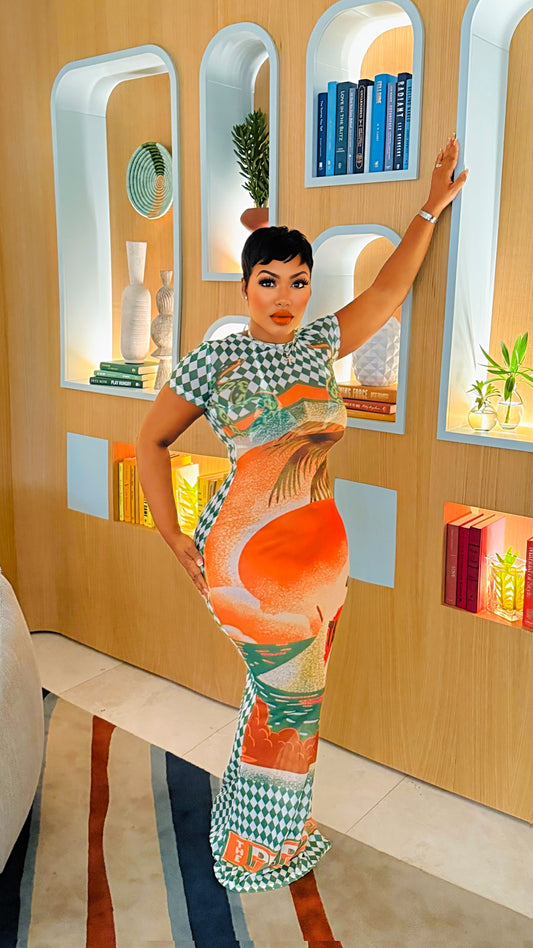 Sweet Sunset Maxi Dress