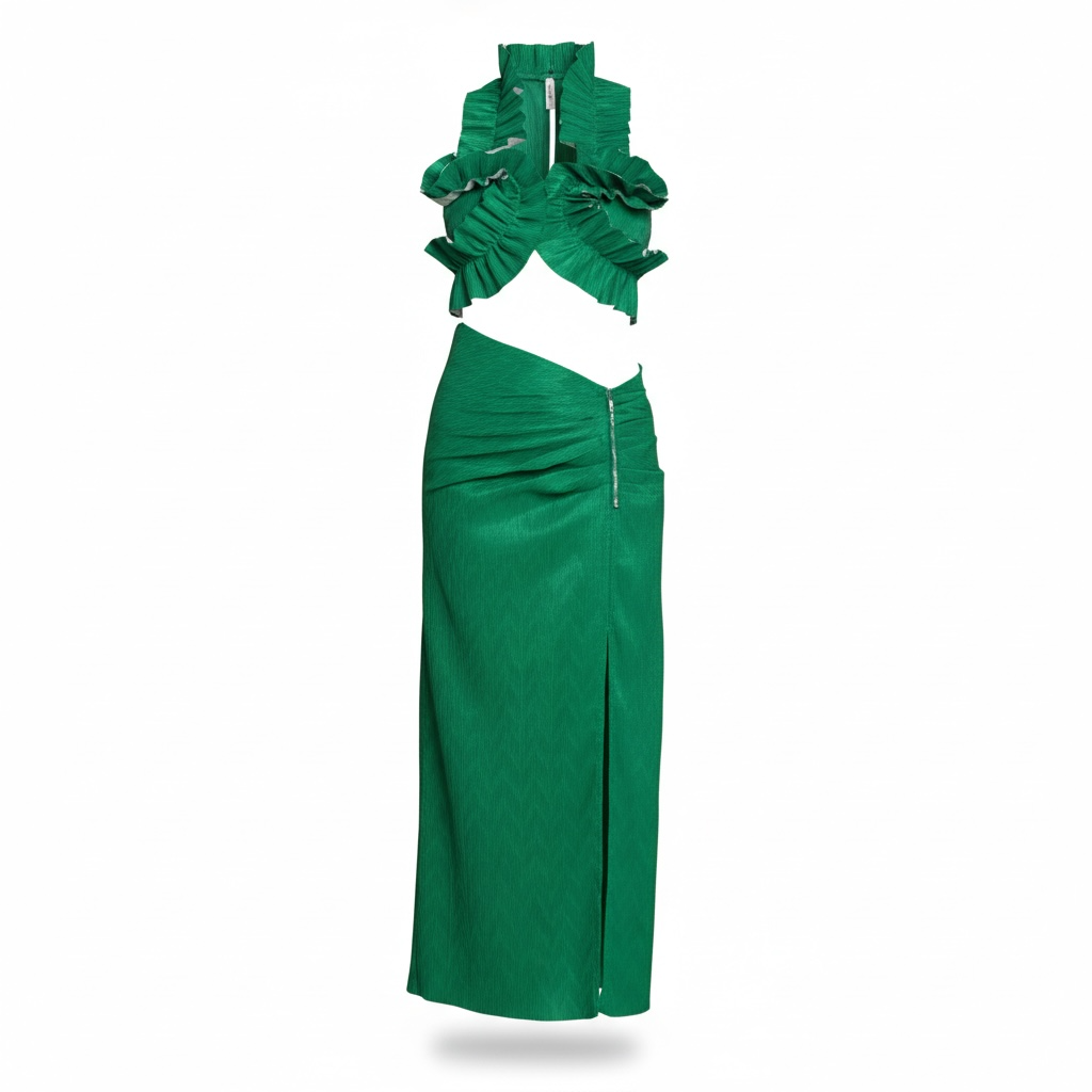 Origami Pleated Skirt Set