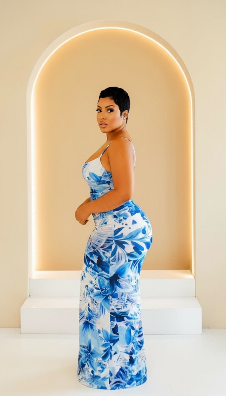 Bleu Flow Maxi Dress