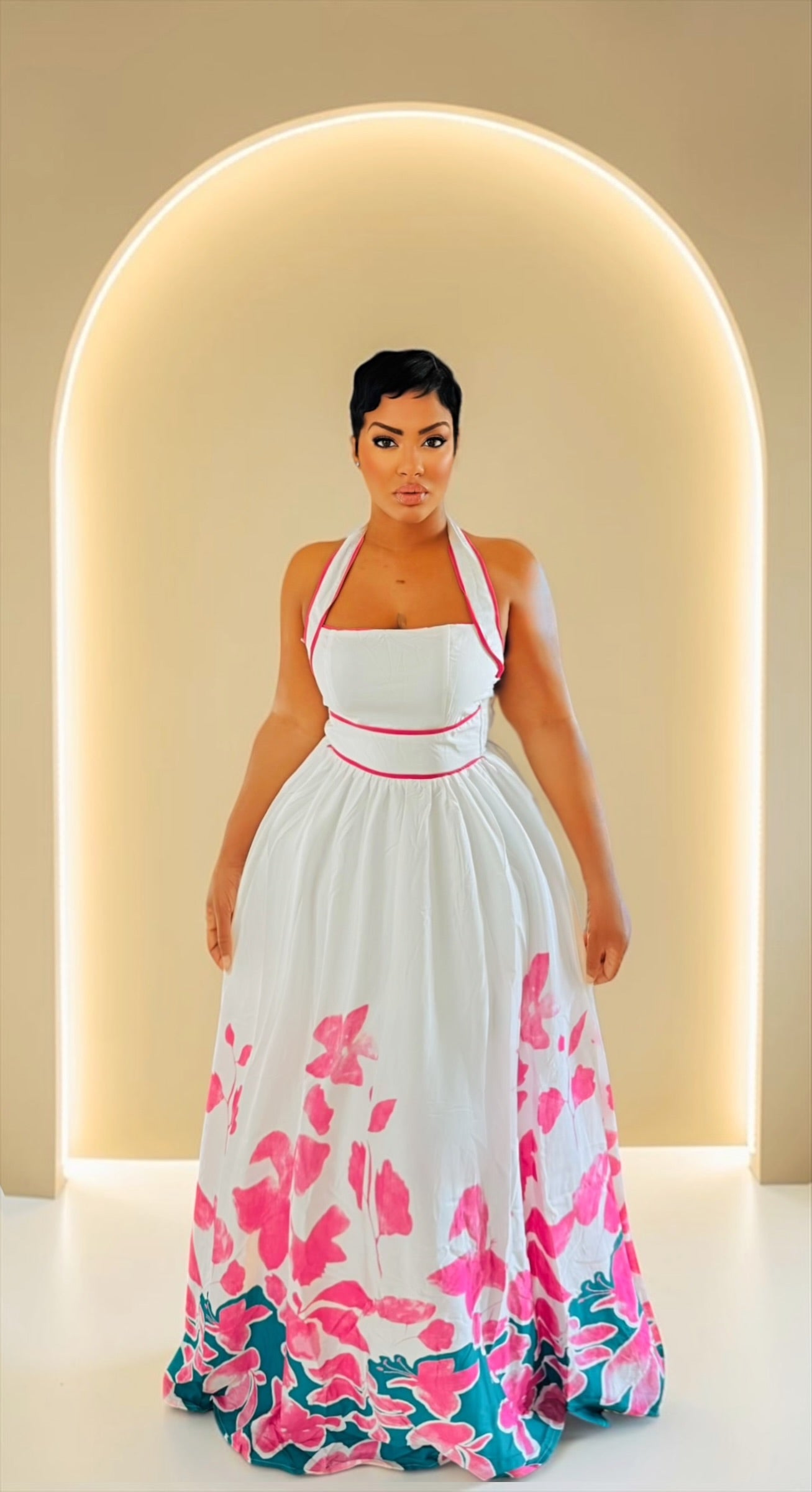Magical Flower Midi Dress