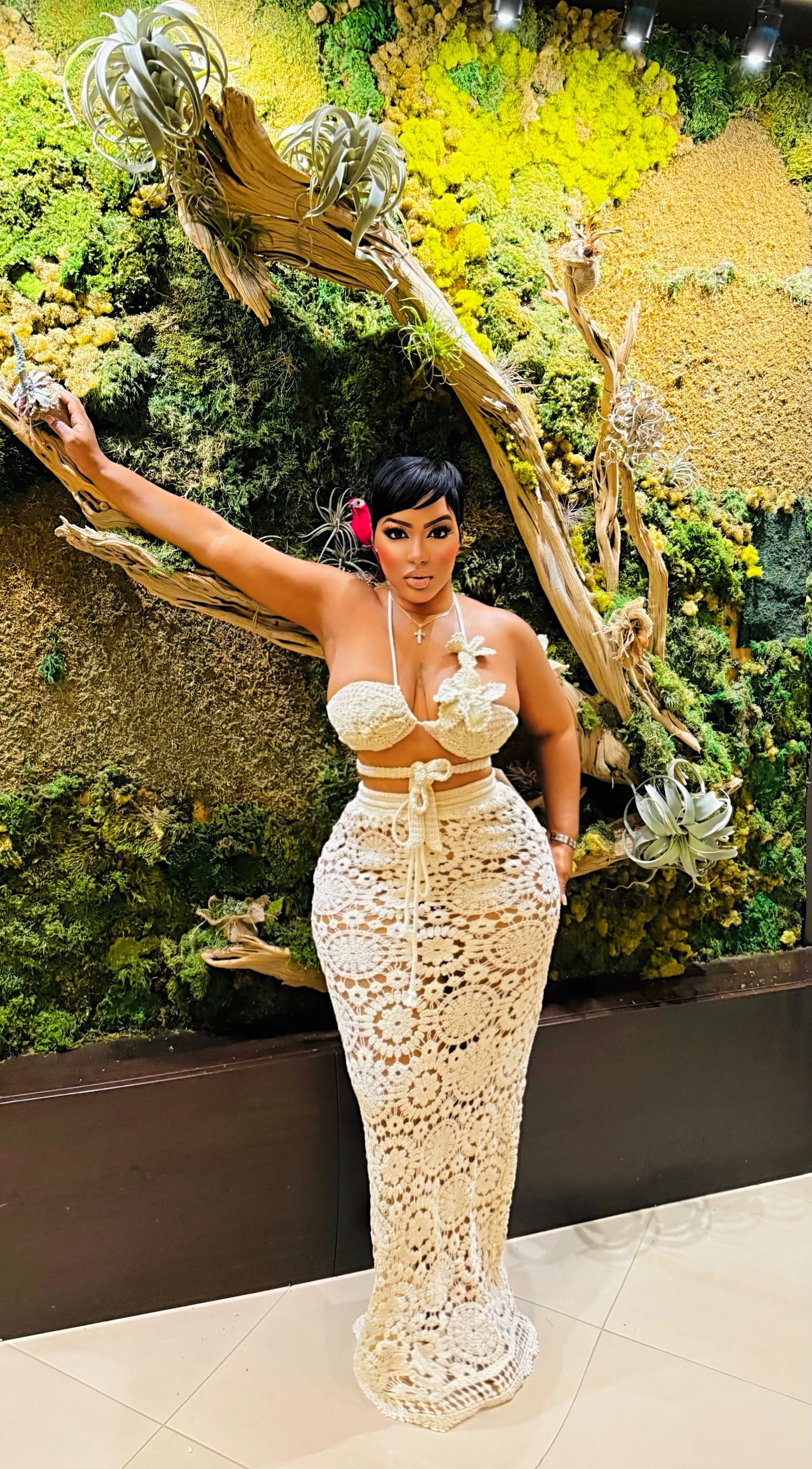 Captive Knit Skirt Set