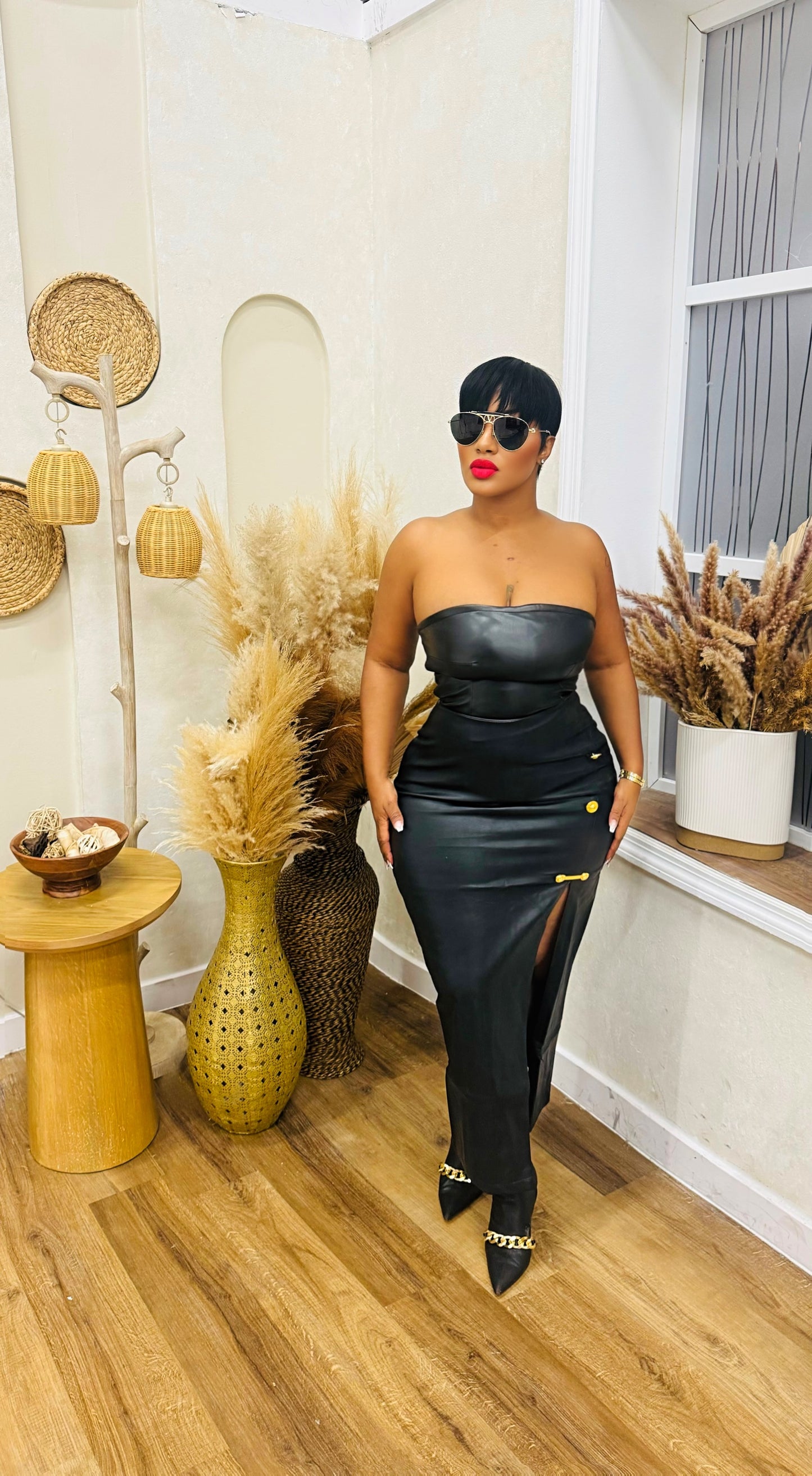 Make Room Leather Skirt