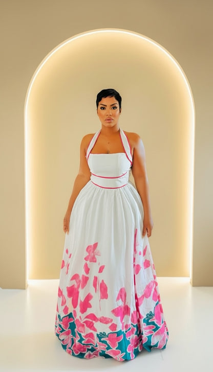 Magical Flower Midi Dress