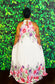 Pleated Garden Maxi Dress
