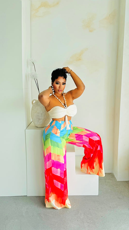 Colorful Paradise Pant Set