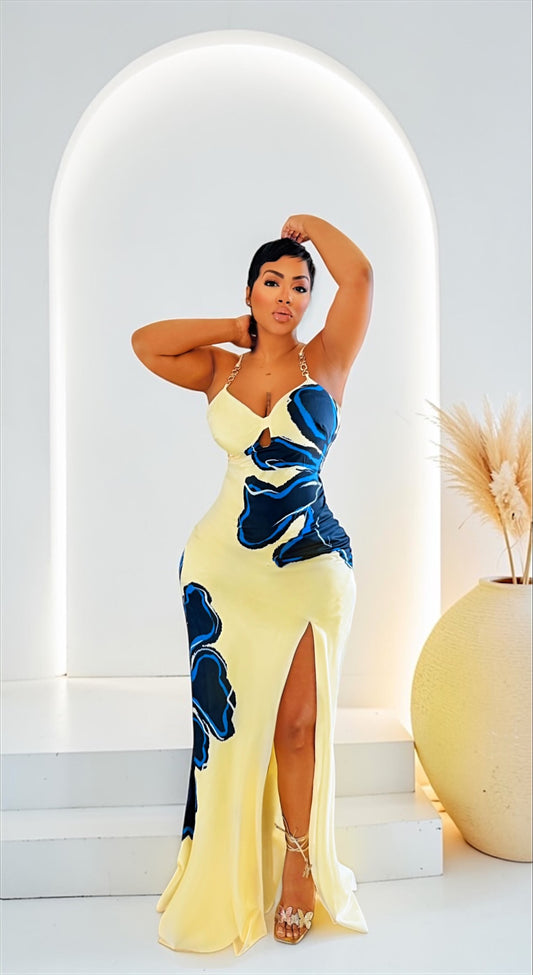 Bleu Aroma Maxi Dress