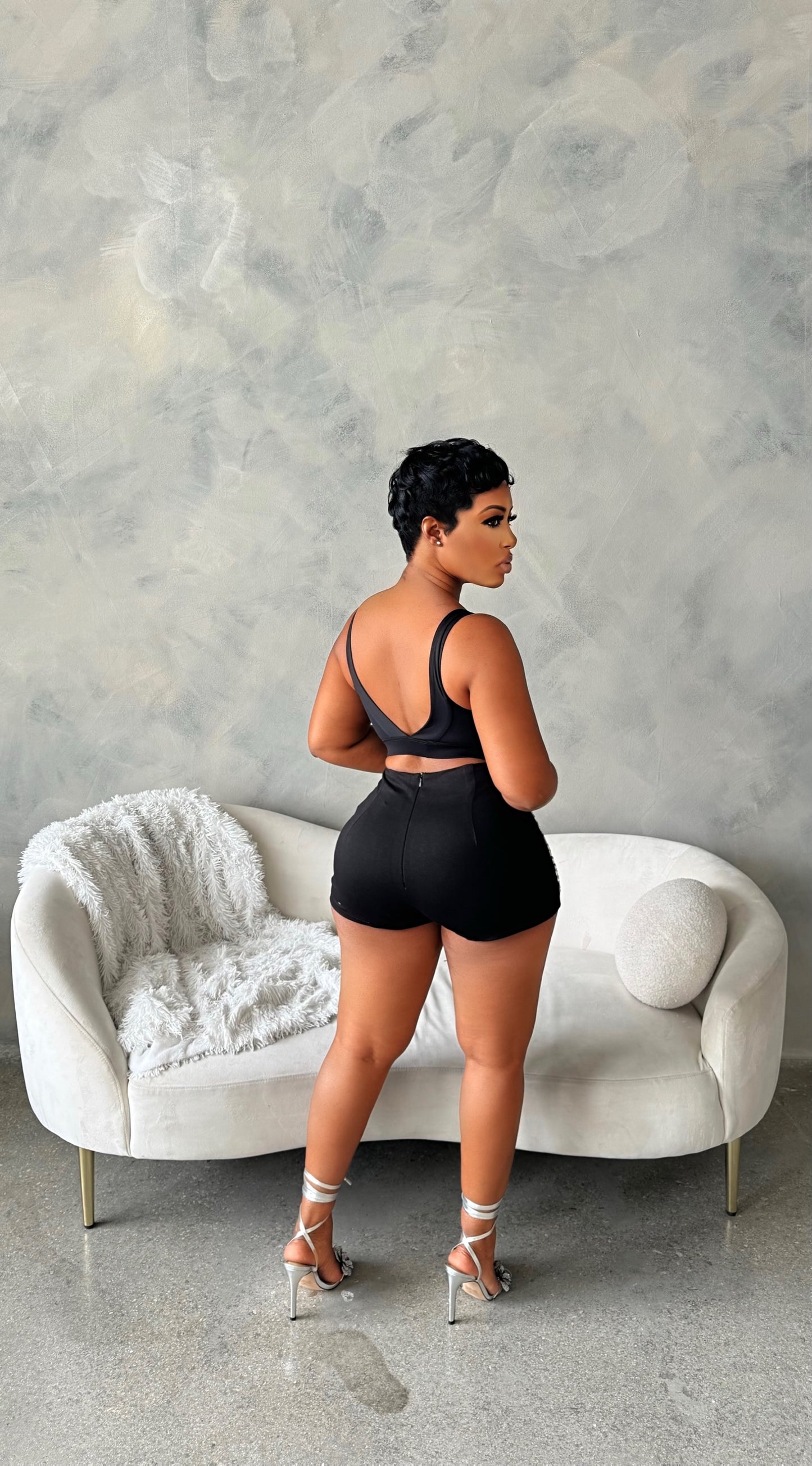 Diamond Studded Short