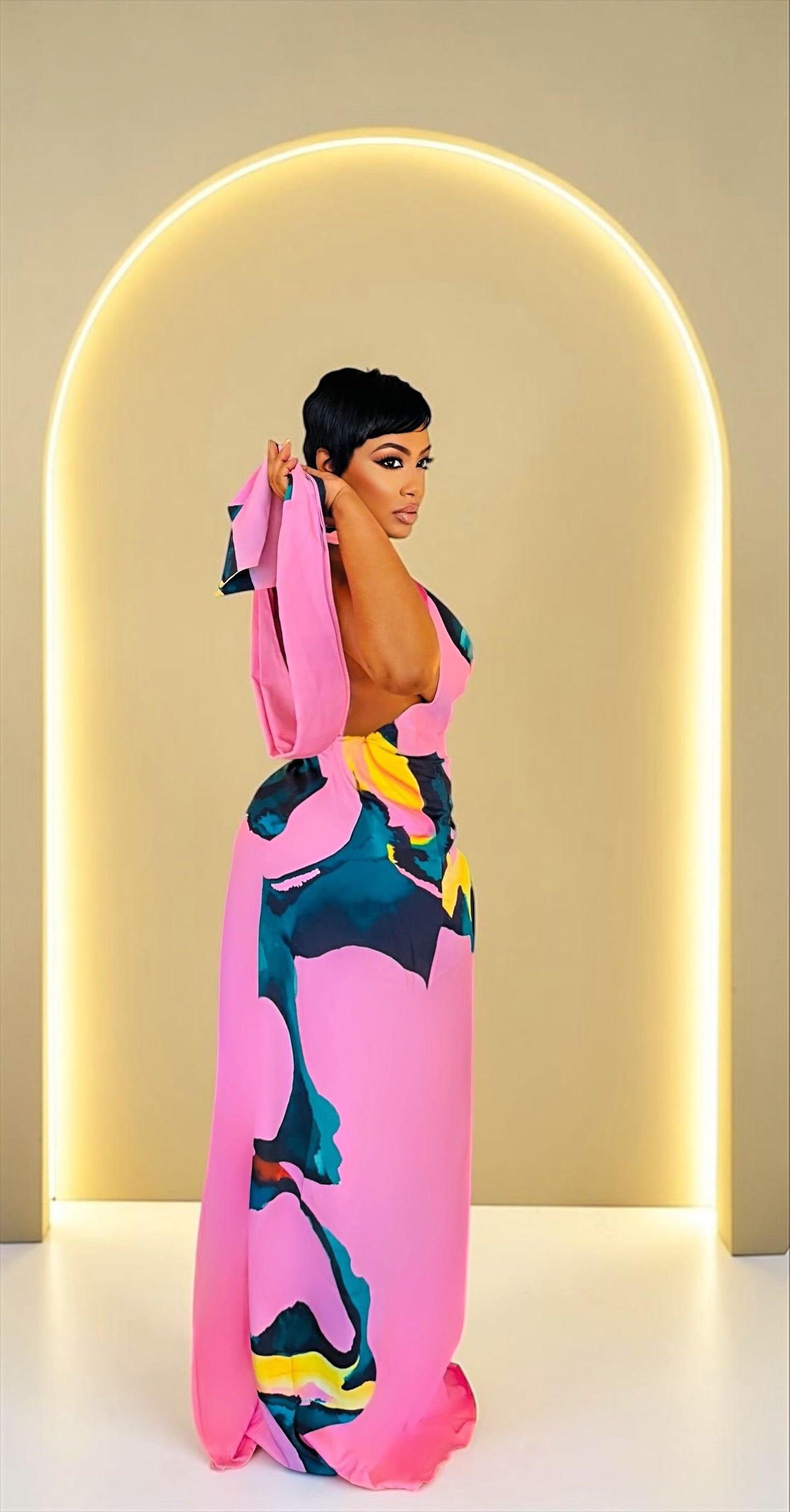 Pastel Lure Maxi Dress