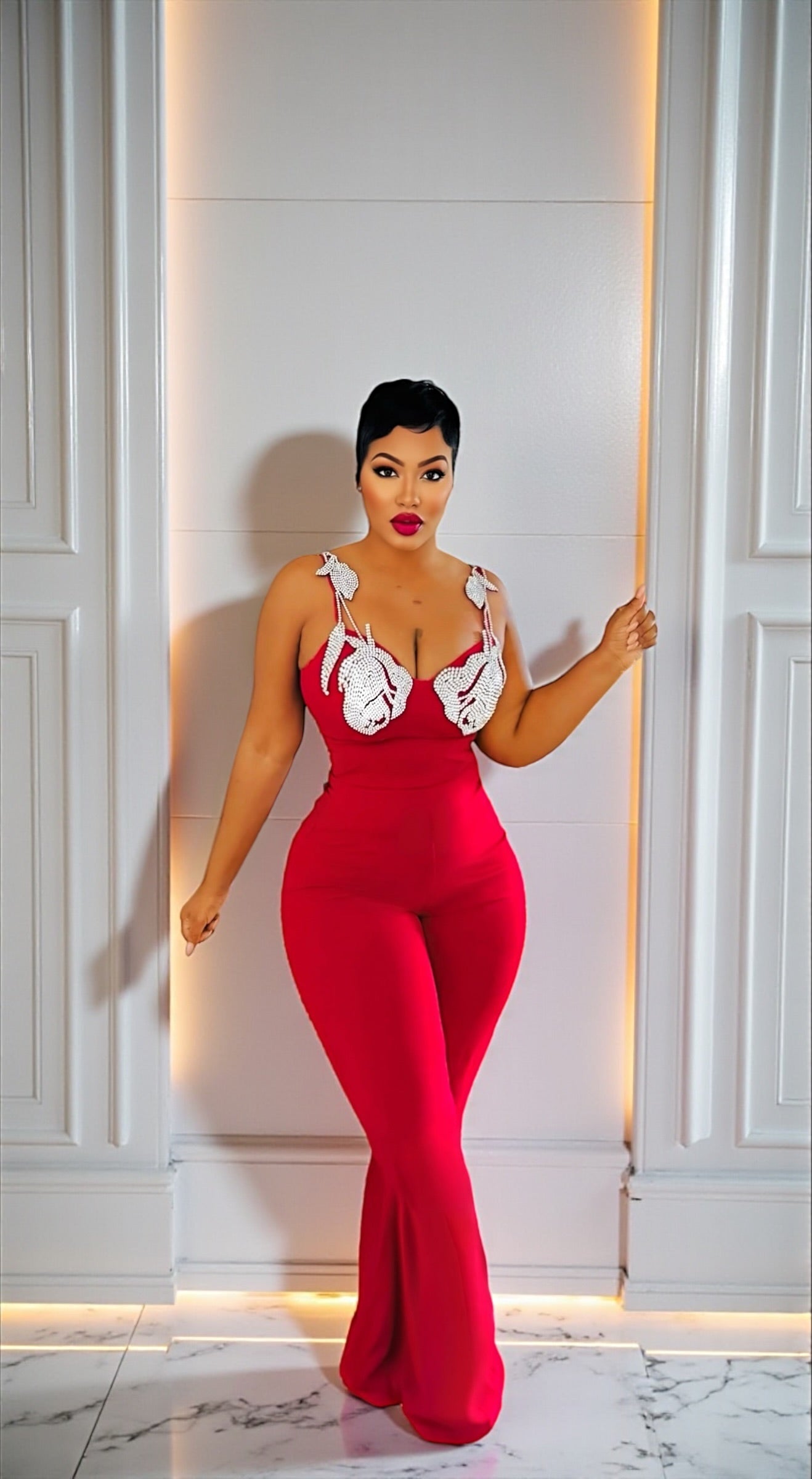 Roses Are Red Jumpsuit