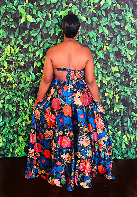 Silk Flora Jumpsuit