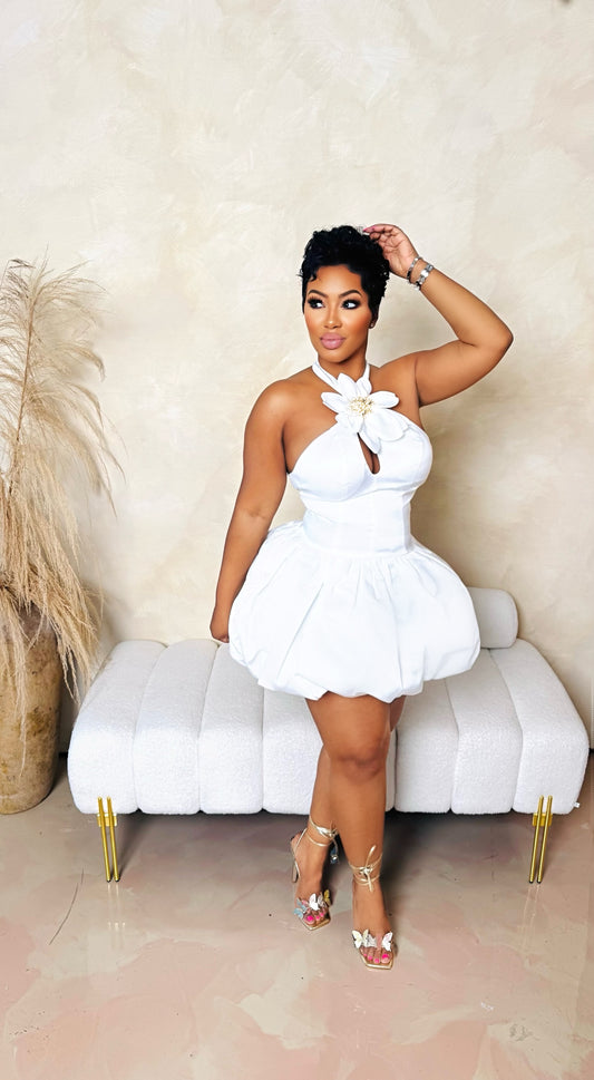 Ms Daisy Puff Mini Dress