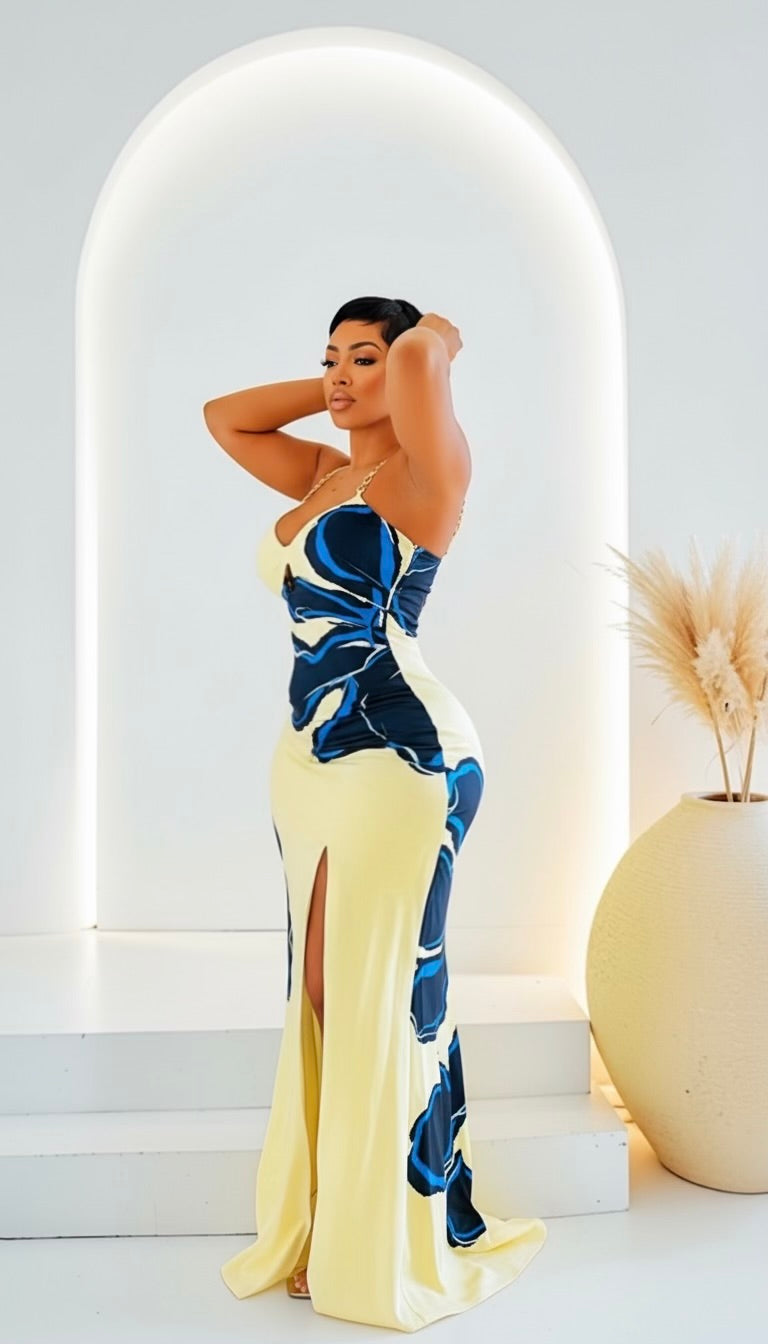 Bleu Aroma Maxi Dress