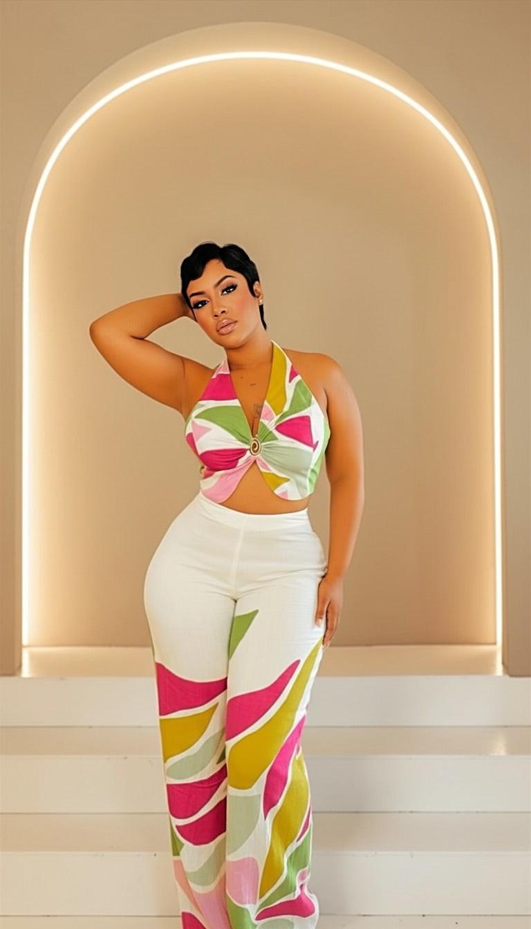 Beautiful Abstract Pant Set