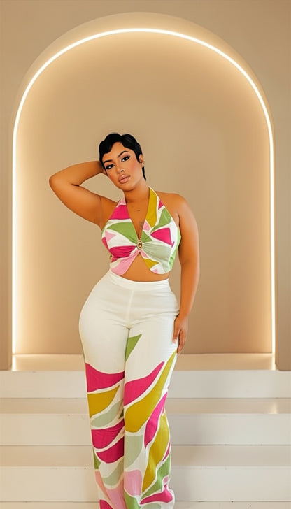 Beautiful Abstract Pant Set