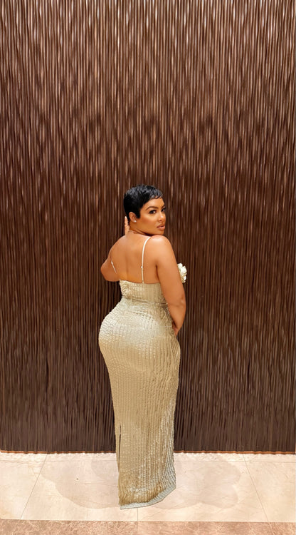 Sage Flower Bloom Dress