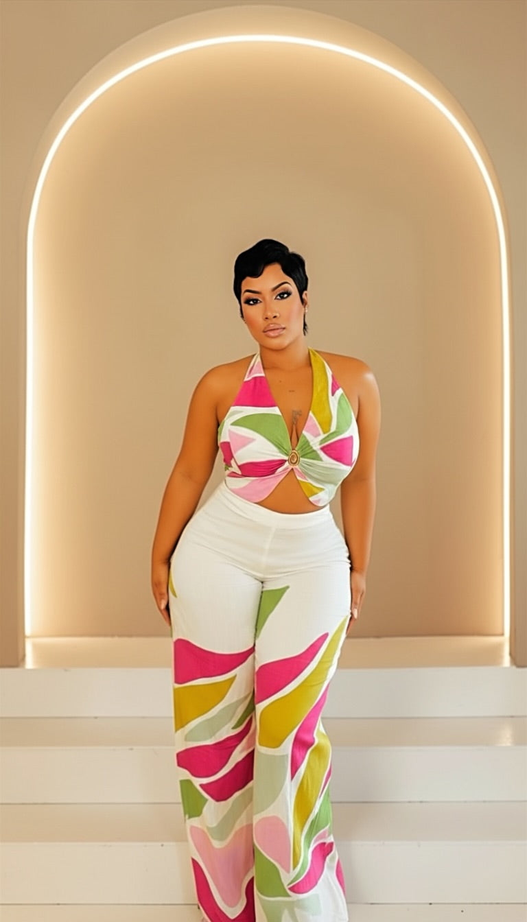 Beautiful Abstract Pant Set