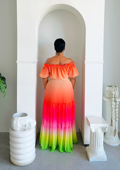 Color Me Ombré Maxi Dress