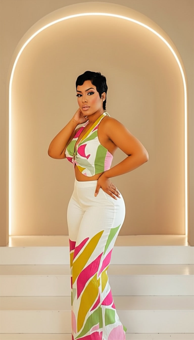 Beautiful Abstract Pant Set