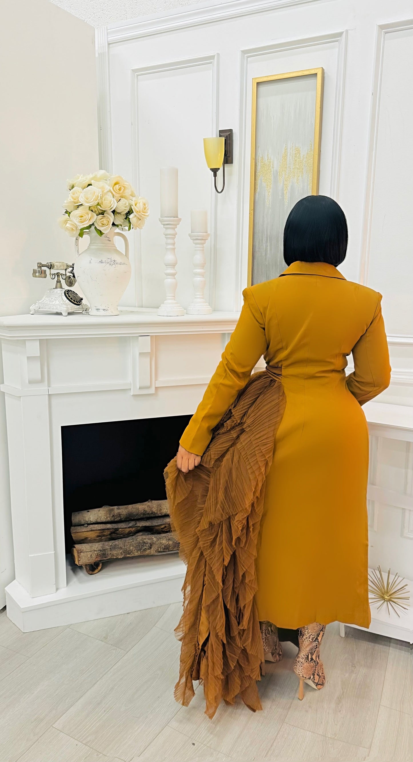 Ms Sharp Tulle Trench Dress/Jacket