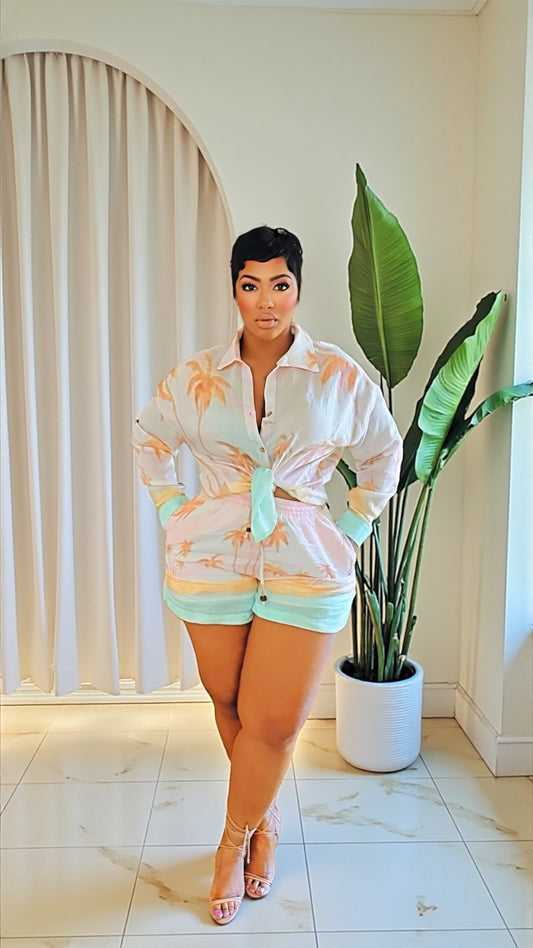 Pastel Paradise Short Set
