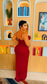 Maroon Flower Bloom Dress