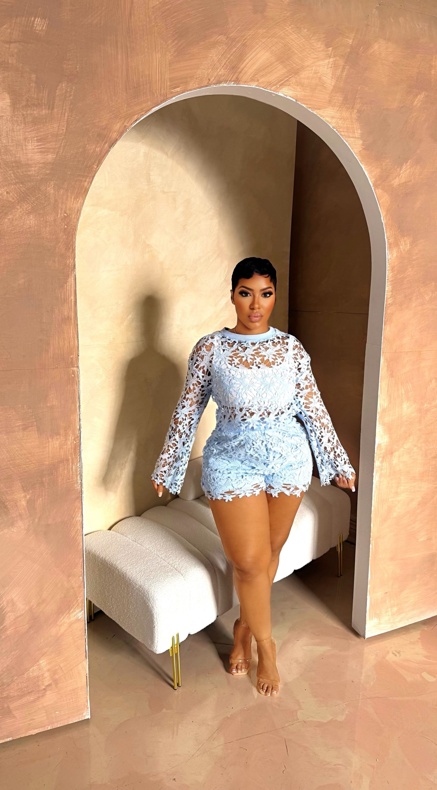 Sarayah Crochet Short Set