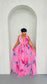 Pink Reign Pleated Maxi Dress